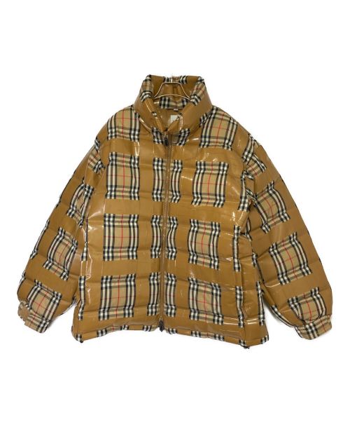 BURBERRY（バーバリー）BURBERRY (バーバリー) Archive Checked Down Jacket  ベージュ サイズ:XLの古着・服飾アイテム