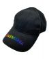 BALENCIAGA（バレンシアガ）の古着「Rainbow Cap」｜ブラック