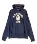 A BATHING APE（ア ベイシング エイプ）の古着「CLASSIC COLLEGE RELAXED FIT PULLOVER HOODIE」｜ネイビー