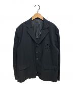 Yohji Yamamoto pour hommeヨウジヤマモト プールオム）の古着「カットワークテーラードジャケット」｜ブラック