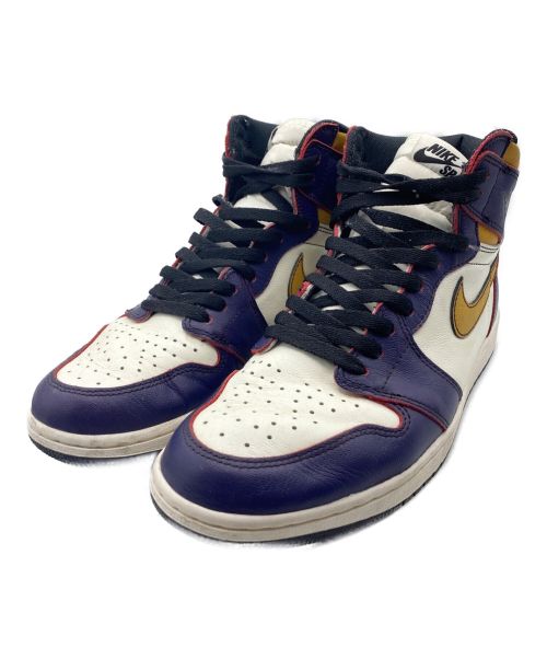 NIKE（ナイキ）NIKE (ナイキ) AIR JORDAN 1 RETRO HIGH OG DEFIANT パープル×イエロー サイズ:28.5cm （US10.5）の古着・服飾アイテム