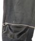 中古・古着 BALENCIAGA (バレンシアガ) Biker Knee Zip Detail Multi Fabric Pants ブラック サイズ:46：12800円