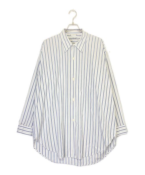 mfpen（エムエフペン）mfpen (エムエフペン) Ballroom Shirt ホワイト×ブルー サイズ:Sの古着・服飾アイテム