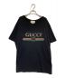 GUCCI（グッチ）の古着「ロゴ ウォッシュドオーバーサイズ Tシャツ」｜ブラック