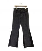 RAF SIMONSラフシモンズ）の古着「Flared Denim Workwear Pants」｜ブラック
