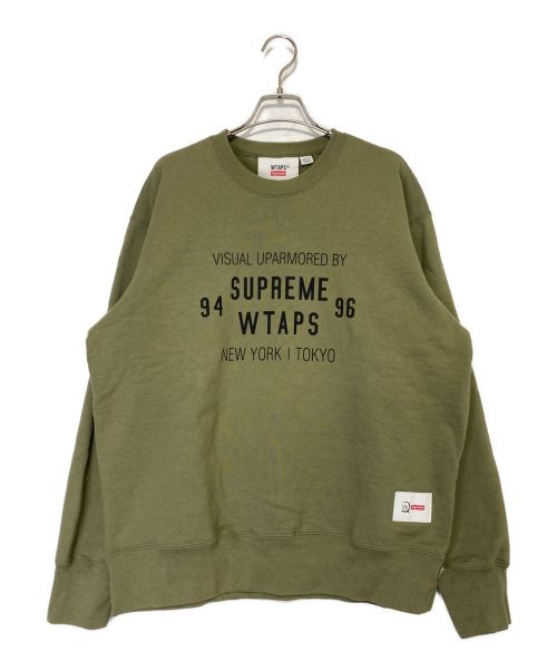 SUPREME（シュプリーム）SUPREME (シュプリーム) Crewneck グリーン サイズ:Mの古着・服飾アイテム