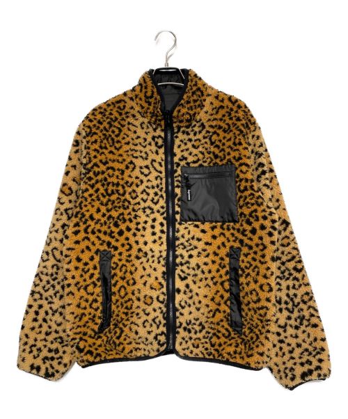 SUPREME（シュプリーム）SUPREME (シュプリーム) Leopard Fleece Reversible Jacket イエロー サイズ:Mの古着・服飾アイテム