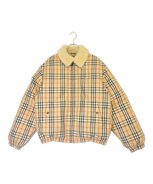 SUPREME（シュプリーム）SUPREME (シュプリーム) Shearling Collar Down Puffer Jacket ベージュ サイズ:Mの古着・服飾アイテム