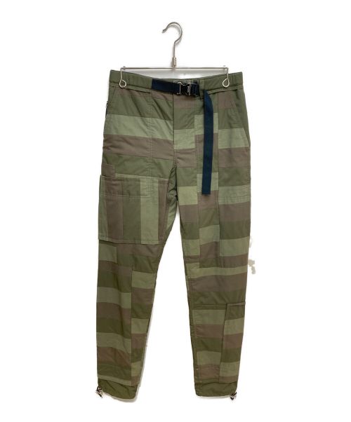 sacai（サカイ）sacai (サカイ) 21SS Hank Willis Thomas Solid Mix Pants グリーン サイズ:1の古着・服飾アイテム