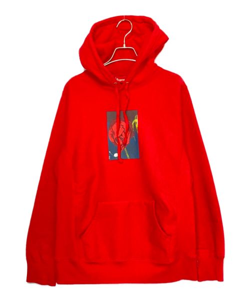 SUPREME（シュプリーム）SUPREME (シュプリーム) Araki Rose Hooded Sweatshirt レッド サイズ:Mの古着・服飾アイテム