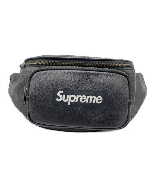 SUPREME（シュプリーム）SUPREME (シュプリーム) Leather Waist Bag ブラック サイズ:-の古着・服飾アイテム