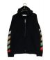 OFFWHITE (オフホワイト)  Brushed Arrows Full-zip Hooded Sweater ブラック サイズ:XXL：49800円
