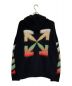 OFFWHITE（オフホワイト）の古着「 Brushed Arrows Full-zip Hooded Sweater」｜ブラック