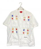 SUPREME）の古着「Flowers Guayabera S/S Shirt」｜ホワイト