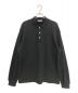 UNIVERSAL PRODUCTS.（ユニバーサルプロダクツ）の古着「PIQUET TERRY L/S POLO SHIRT」｜ブラック