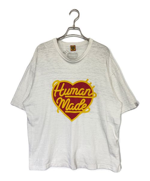 HUMAN MADE（ヒューマンメイド）HUMAN MADE (ヒューマンメイド) ハートロゴTシャツ ホワイト サイズ:XXLの古着・服飾アイテム