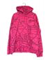 SUPREME（シュプリーム）の古着「Gonz Embroidered Map Hooded Sweatshirt」｜ショッキングピンク