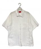 SUPREMEシュプリーム）の古着「Embroidered S/S Shirt」｜ホワイト