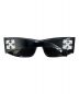 OFFWHITE (オフホワイト) Joseph Rectangle-Frame Sunglasses  ブラック：29800円