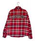 SUPREME（シュプリーム）の古着「Quilted Arc Logo Flannel Shirt」｜レッド