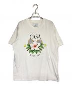 CASABLANCAカサブランカ）の古着「Casa Tennis Club Printed T-Shirt」｜ホワイト