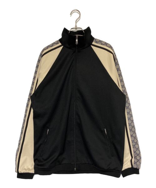 GUCCI（グッチ）GUCCI (グッチ) Oversize Technical Jersey Jacket ブラック×ホワイト サイズ:Sの古着・服飾アイテム