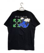 OFFWHITEオフホワイト）の古着「PEACE WORLDWIDE ARROW S/S TEE」｜ブラック