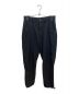 UNIVERSAL PRODUCTS.（ユニバーサルプロダクツ）の古着「No Tuck Wide Tapered Easy Pants」｜ブラック