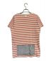 VISVIM (ビズビム) バックポケットボーダーTシャツ ピンク サイズ:3：3480円