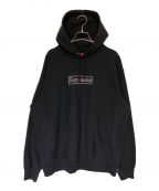 SUPREME×KAWSシュプリーム×カウズ）の古着「KAWS Chalk Logo Hooded Sweatshirt」｜ブラック