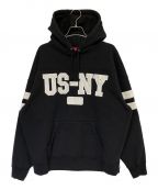 SUPREMEシュプリーム）の古着「US-NY Hooded Sweatshirt」｜ブラック