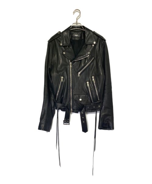 AMIRI（アミリ）AMIRI (アミリ) ライダースジャケット ブラック サイズ:Sの古着・服飾アイテム