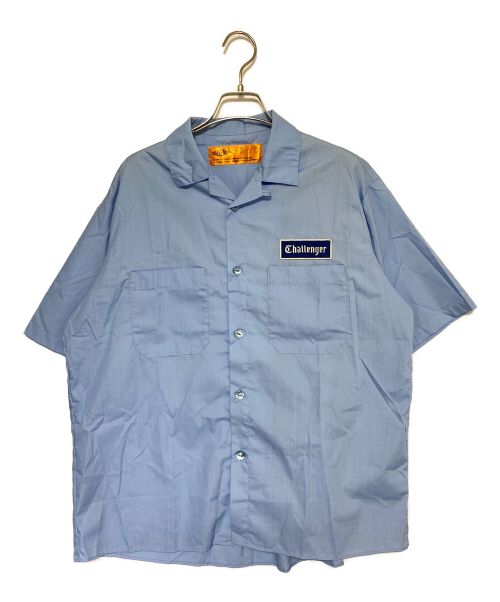 CHALLENGER（チャレンジャー）CHALLENGER (チャレンジャー) S/S WORKER SHIRT ブルー サイズ:SIZE Mの古着・服飾アイテム