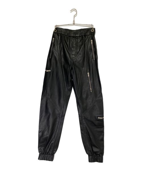 GIVENCHY（ジバンシィ）GIVENCHY (ジバンシィ) レザーパンツ ブラック サイズ:44の古着・服飾アイテム