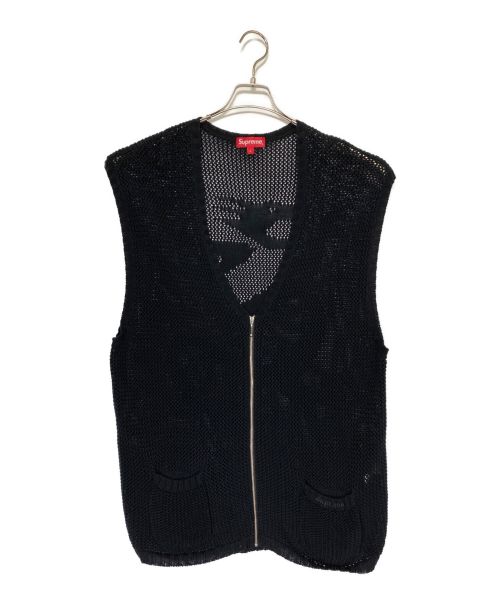 SUPREME（シュプリーム）SUPREME (シュプリーム) Dragon Zip Up Sweater Vest ブラック サイズ:Lの古着・服飾アイテム
