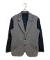 Yohji Yamamoto pour homme（ヨウジヤマモト プールオム）の古着「ドッキングジャケット」｜グレー×ブラック