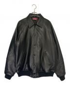 HIDE AND SEEKハイドアンドシーク）の古着「Leather Jacket」｜ブラック