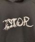 中古・古着 Christian Dior (クリスチャン ディオール) PETER DOIG (ピーター・ドイグ) フロントロゴ刺繍パーカー ブラック サイズ:M：69800円