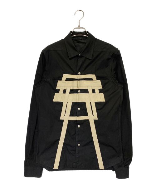 RICK OWENS（リックオウエンス）RICK OWENS (リック オウエンス) Outer Shirts ブラック サイズ:46の古着・服飾アイテム