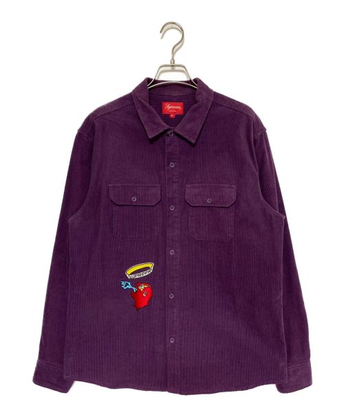 SUPREME（シュプリーム）SUPREME (シュプリーム) Gonz Corduroy Work Shirt パープル サイズ:Mの古着・服飾アイテム