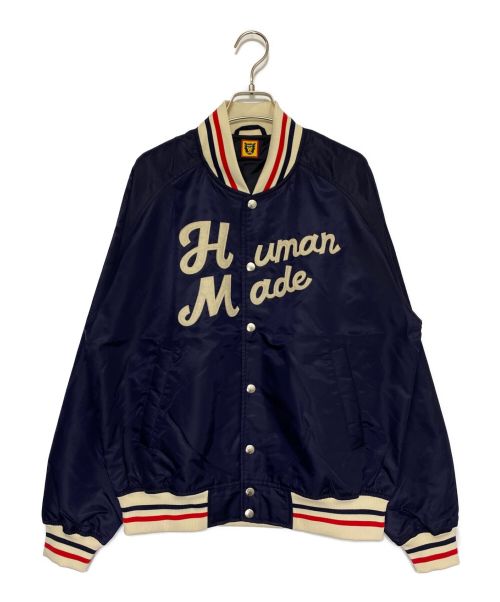 HUMAN MADE（ヒューマンメイド）HUMAN MADE (ヒューマンメイド) Nylon Stadium Jacket ネイビー サイズ:Mの古着・服飾アイテム