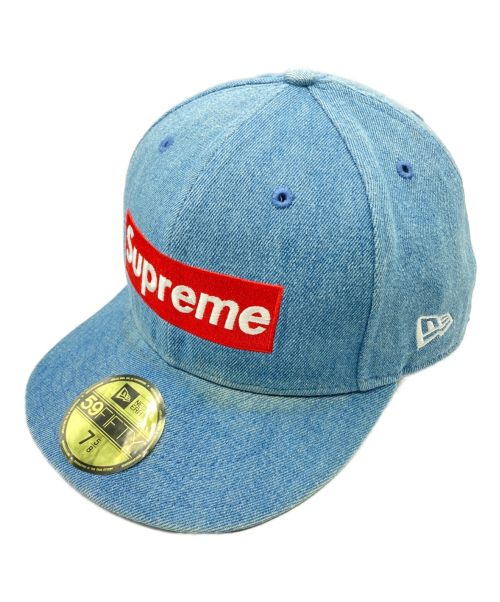 SUPREME（シュプリーム）SUPREME (シュプリーム) Box Logo Cap ブルー サイズ:75/8の古着・服飾アイテム