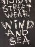 中古・古着 WIND AND SEA (ウィンダンシー) VISION STREET WEAR (ヴィションストリートウェアー) N/S TEE ブラック サイズ:L：17800円
