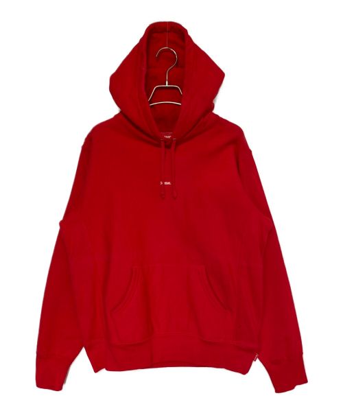 SUPREME（シュプリーム）SUPREME (シュプリーム) Micro Logo Hooded Sweatshirt レッド サイズ:Sの古着・服飾アイテム