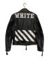 OFFWHITE (オフホワイト) レザージャケット ブラック サイズ:M：90000円