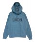 Dior（ディオール）の古着「ロゴ刺繍パーカー」｜ブルー