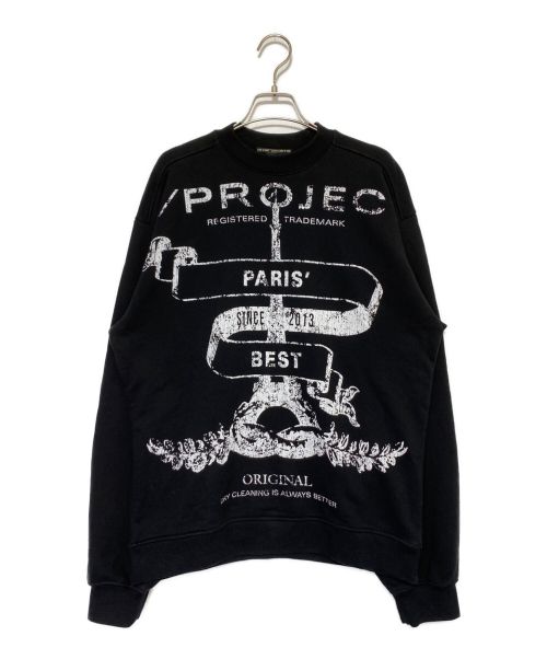 Y. PROJECT（ワイプロジェクト）Y. PROJECT (ワイプロジェクト) Pari’s Best Sweat ブラック サイズ:Sの古着・服飾アイテム