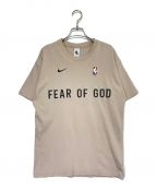 Fear Of God×NBA×NIKEフィア・オブ・ゴッド×エヌビーエー×ナイキ）の古着「Tシャツ」｜ベージュ