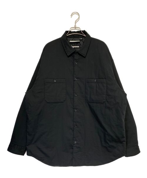 SUPREME（シュプリーム）SUPREME (シュプリーム) MM6 Maison Margiela (エムエムシックス メゾンマルジェラ) Padded Shirts ブラック サイズ:Lの古着・服飾アイテム