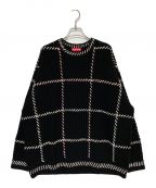SUPREMEシュプリーム）の古着「Quilt Stitch Sweater」｜ブラック